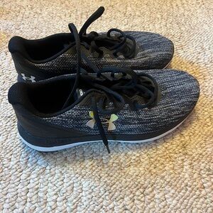 Under Armour Black and Grey Charged Impulse Sneakers